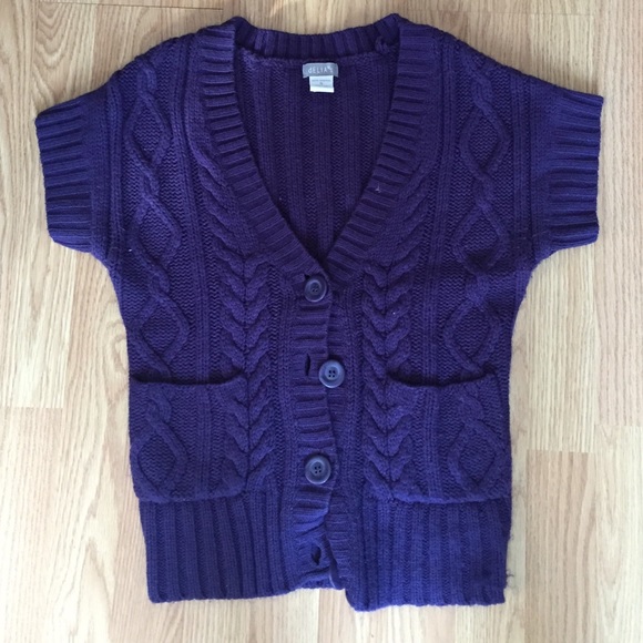 Delias short sleeve sweater cardigan