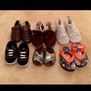 Lot of baby boy shoes Gymboree etc new