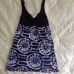 Blue and black getaway dress