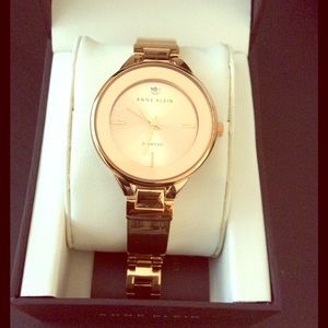 Anne Klein rose gold "diamond" watch.