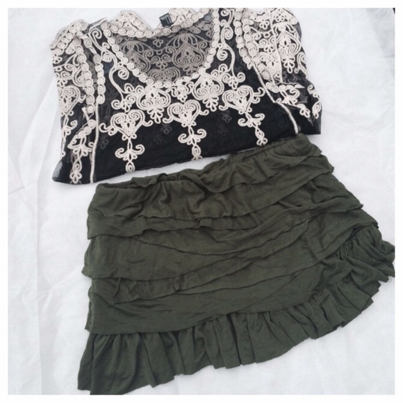 🌻 Rue 21 Olive Skirt 🌻