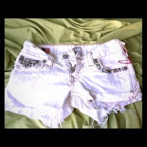 women's True Religion bezel shorts