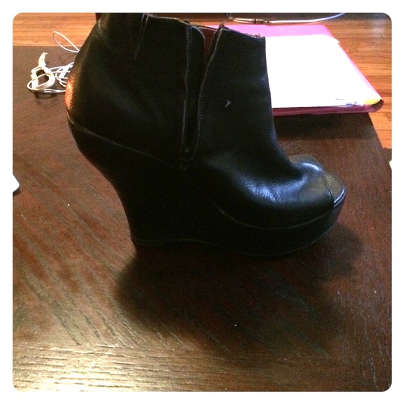 Jeffrey Campbell wedge leather heels
