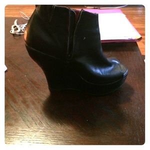 Jeffrey Campbell wedge leather heels