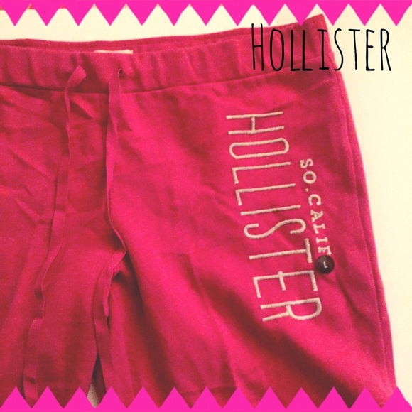 New Hollister Pink drawstring sweatpants