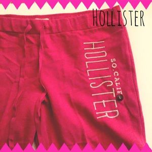 New Hollister Pink drawstring sweatpants
