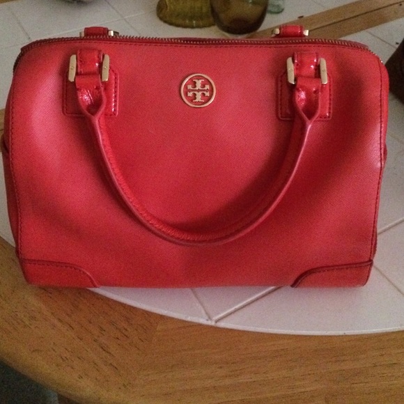 Tory burch orange handbag