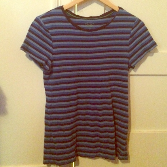 Striped Short Sleeve Old Navy Tee Blue