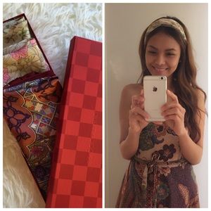 3 silk scarves Bloomingdale