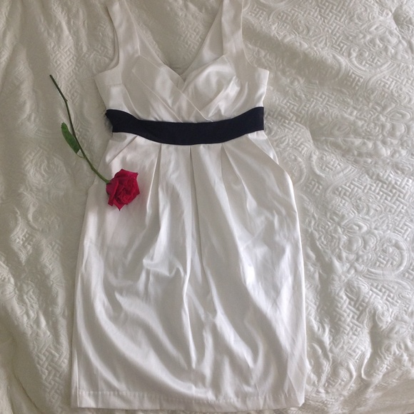 Romantic black and white dress