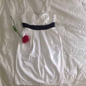 Romantic black and white dress