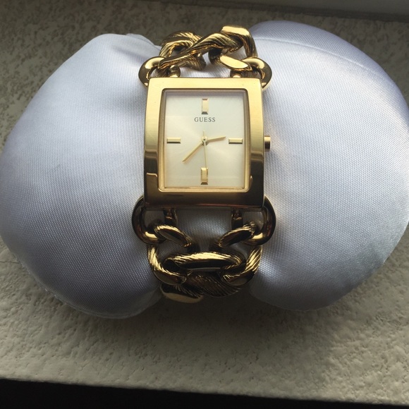 Guess watch gold tone