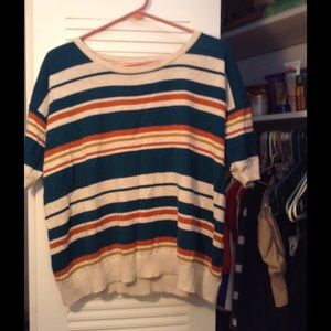 FOREVER 21 Striped Sweater Type Shirt