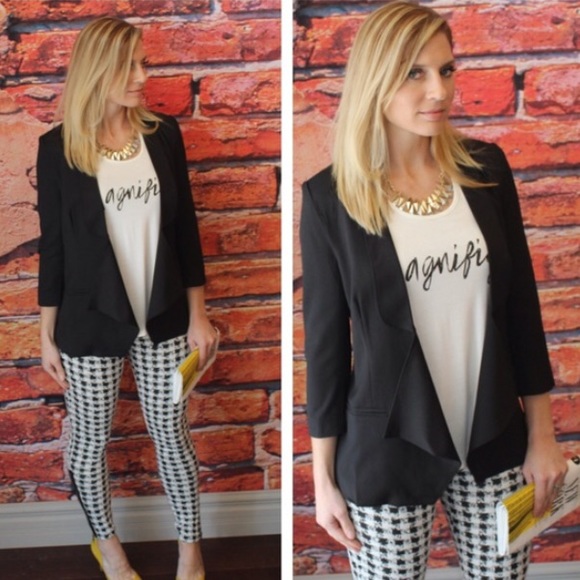 Black longline blazer !