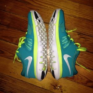 Blue and Yellow Nike Fitsoles