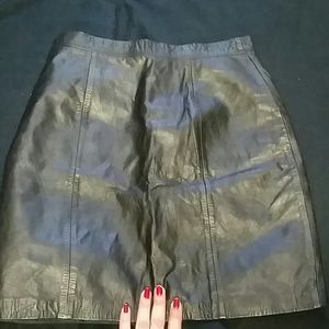 100% authentic leather skirt
