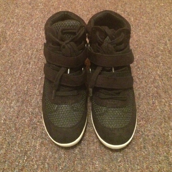 Black Sneaker Wedge