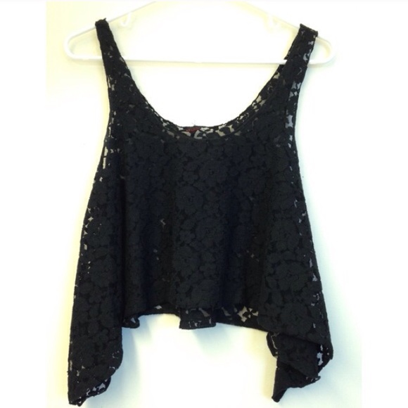 *SOLD* Cropped Lace Tank Tops - Picture 3 of 3
