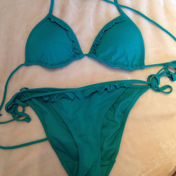 Teal Hollister Bikini Set
