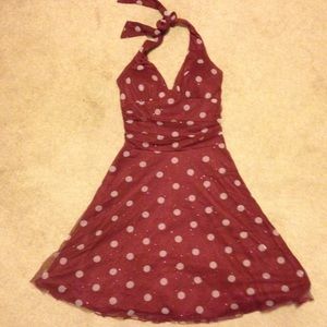 Polka dot dress, good for homecoming/prom