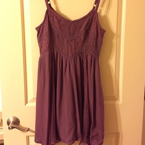 Purple baby doll dress