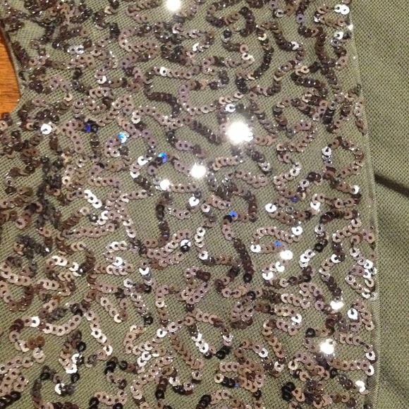 Express cropped sequin short sleeve jacket - Picture 4 of 4