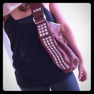 Joe's Jeans cognac leather handbag