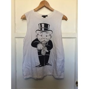 Monopoly guy tank top
