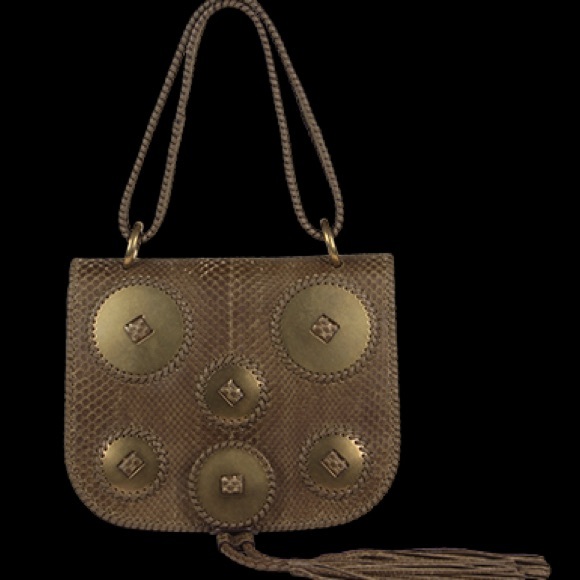 Salvatore Ferragamo Kamelia Python Shoulder Bag