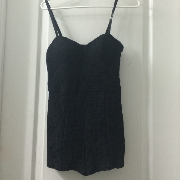 Black Lace Romper