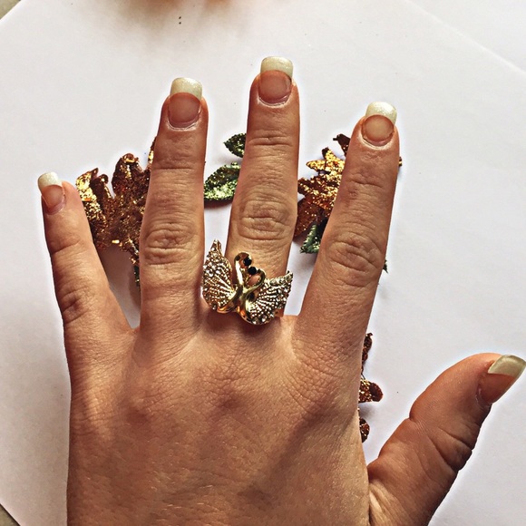 ❗️🚫SOLD❗️The Love of Swans Ring - Picture 2 of 2