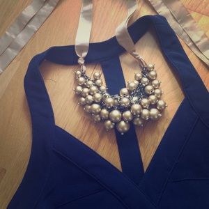 Gold statement necklace