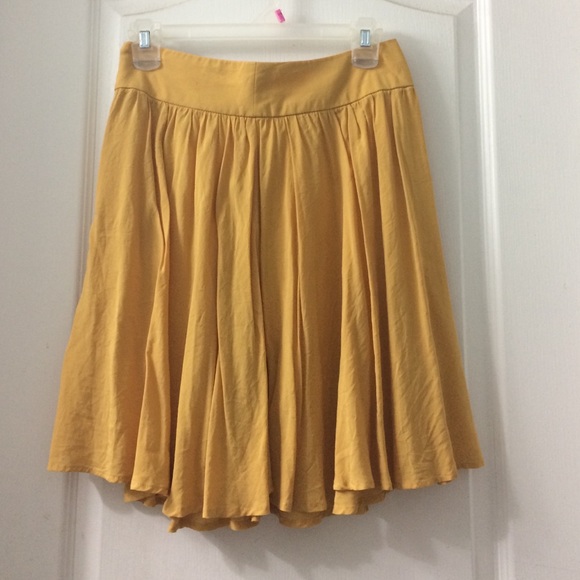 Canary Yellow Skater Skirt