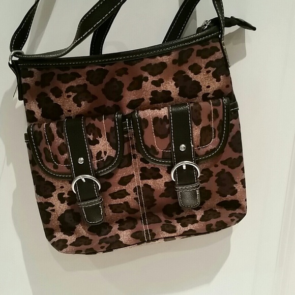 Small animal print handbag