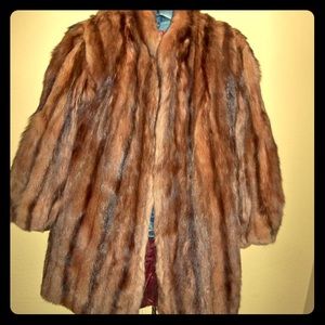 Perfect Condition Vintage Fox Fur Coat