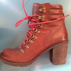 Lucky brand lace-up boots