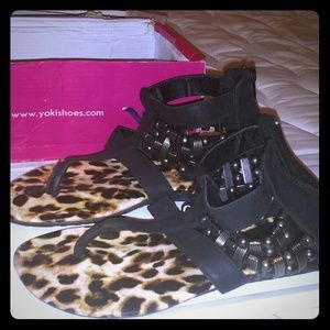 Leopard Ankle Sandles