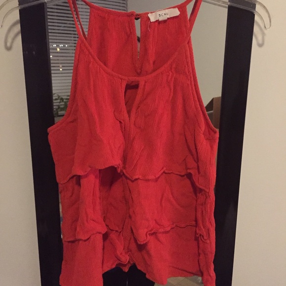 Ruffled tank top