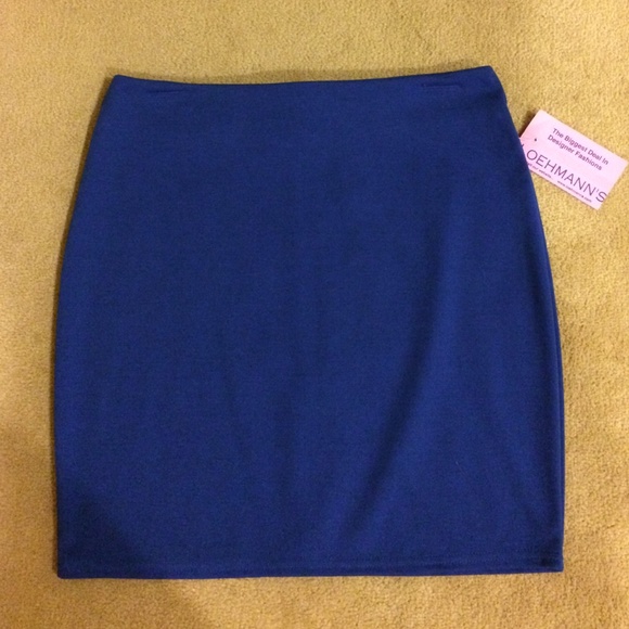 Blue mini-skirt