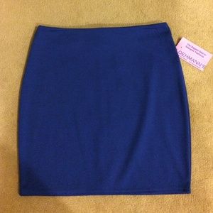 Blue mini-skirt