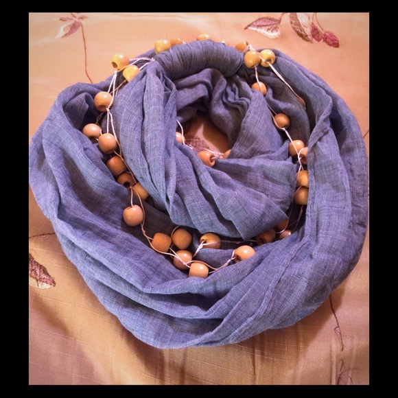 Charming Charlie Accessories - Chambray infinity scarf.$5 and under 3/$10 sale