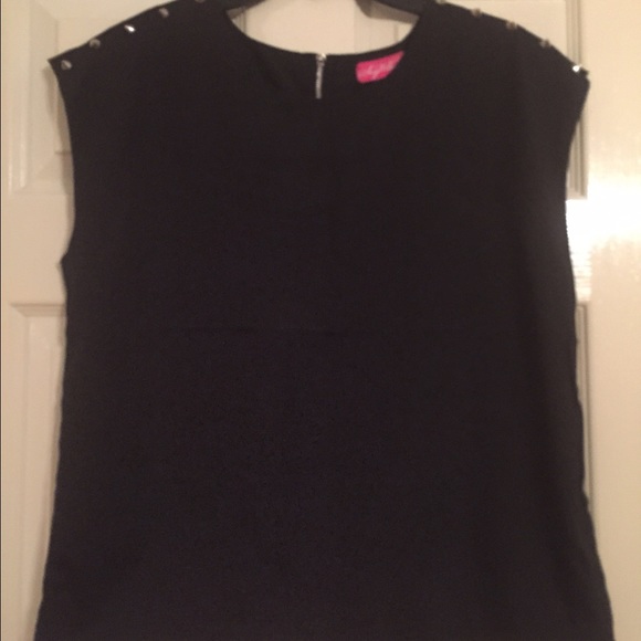 Black Polyester Top
