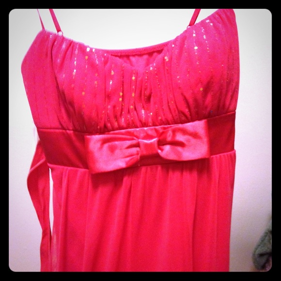 Pink/coral homecoming dress