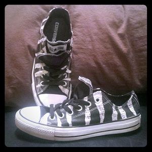 Converse All Star Shoes Zebra