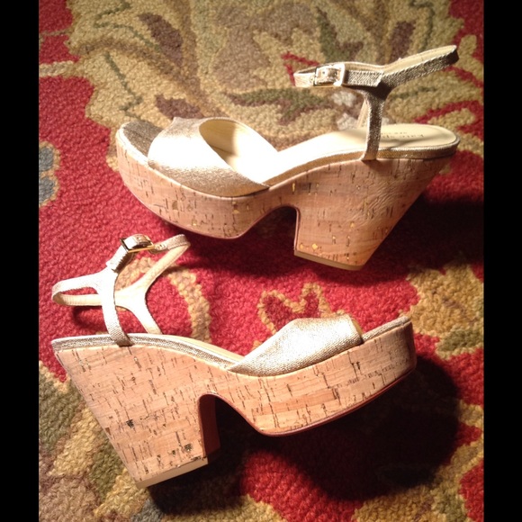 💝kate spade Light Gold Sandals Size 9💝