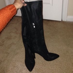 Black boot heels