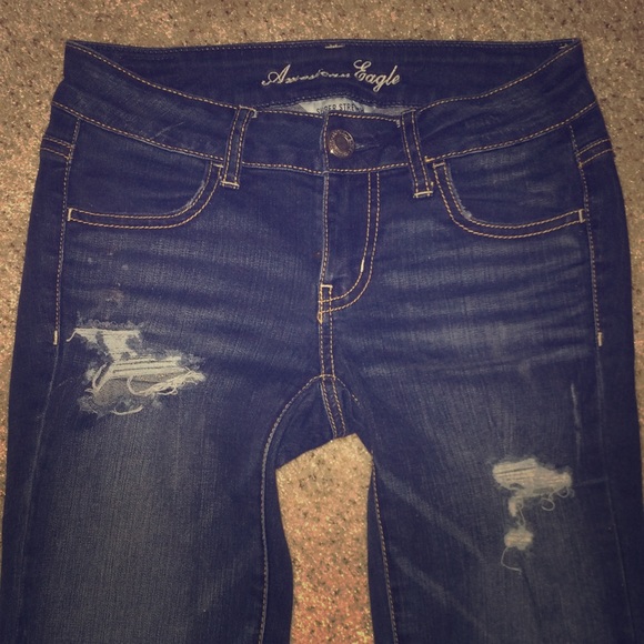 Ripped skinny jeans