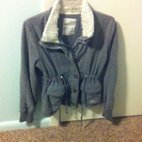 Aeropostale button and zip up jacket