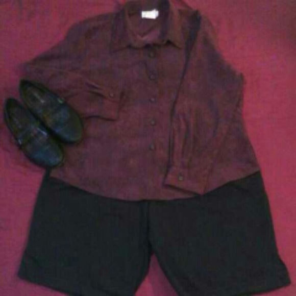 Burgundy snake skin print top