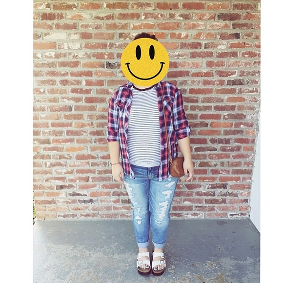 ✨ $30 for Bundle! Flannel and stripe tee!